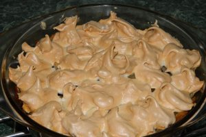 Budinca de paste cu branza si prune