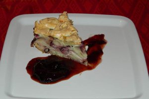 Budinca de paste cu branza si prune