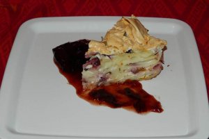 Budinca de paste cu branza si prune