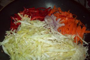 Fettuccine cu legume