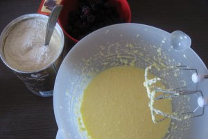 Prajitura cu fructe (mure) si nutella