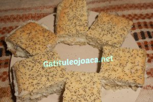 Prajitura cu mac si crema de gris