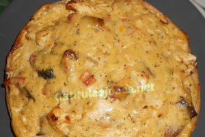 Quiche cu macrou si conopida