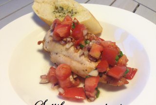 Piept de pui Bruschetta