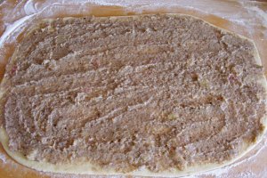 Melcisori cu nuca si piersici