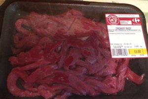 Stroganoff de manzat in lapte de cocos