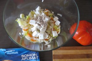 Salata de andive cu somon afumat