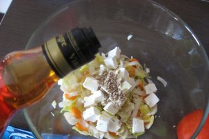 Salata de andive cu somon afumat