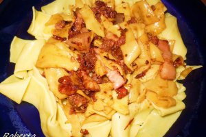 Parpadelle cu carnati si kaizer