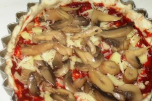 Pizza cu ciuperci