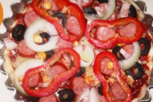 Pizza cu cabanos