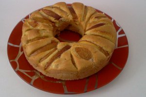 Prajitura cu pere si nectarine