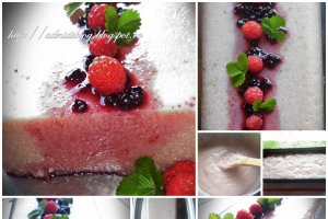 Desert de gris cu lapte si fructe de padure