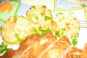 Pilaf de orez cu praz si curry