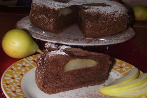 Tort de ciocolata cu pere
