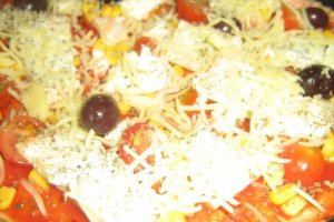 Pizza cu gorgonzola picanta