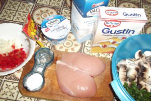 Ciulama de pui si ciuperci