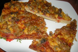Pizza cu blat crocant