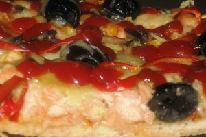 Pizza cu somon
