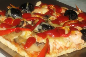 Pizza cu somon