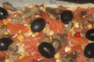 Pizza cu somon