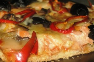 Pizza cu somon