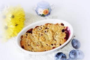 Crumble cu prune