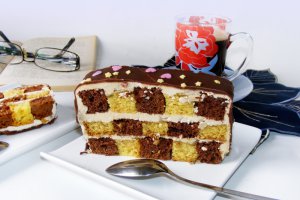 Desert tort sah cu cappuccino