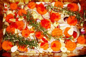 Friptura de porc cu legume