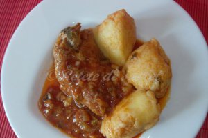 Papricas de pui cu galuste de gris