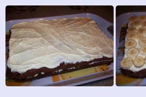 Prajitura cu crema de mascarpone si banane