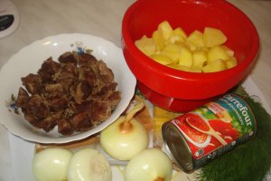 Tocanita de cartofi cu carne de vita