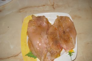 Cartofi la cuptor cu piept de pui la gratar