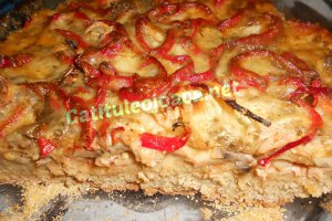 Pizza vegana cu soia si malai