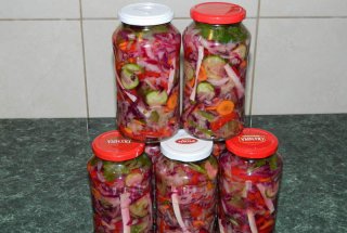 Salata asortata pentru iarna (reteta Motan)