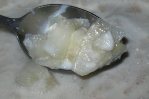 Lapte cu gris si para