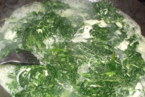 Spanac cu mozzarella