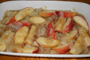 Ficat de vitel cu mere