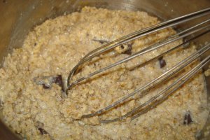 Prajitura cu crema de nuca si zmeura