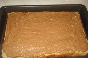 Prajitura cu crema de nuca si zmeura