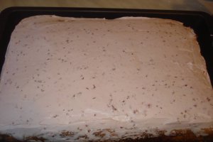 Prajitura cu crema de nuca si zmeura