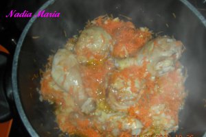 Pilaf de orez cu pulpe de pui