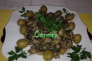 Tocanita de post cu ciuperci.