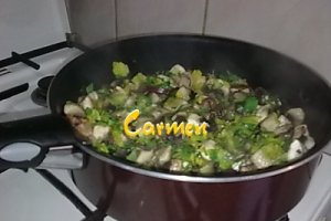 Tocanita de post cu ciuperci.