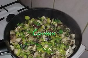 Tocanita de post cu ciuperci.