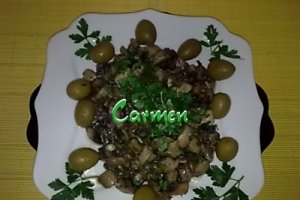 Tocanita de post cu ciuperci.