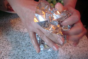 Legume în folie la cuptor