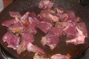Mancarica de cartofi cu inima de porc