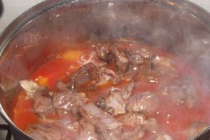 Mancarica de cartofi cu inima de porc