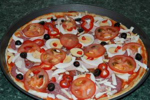 Pizza cu ou